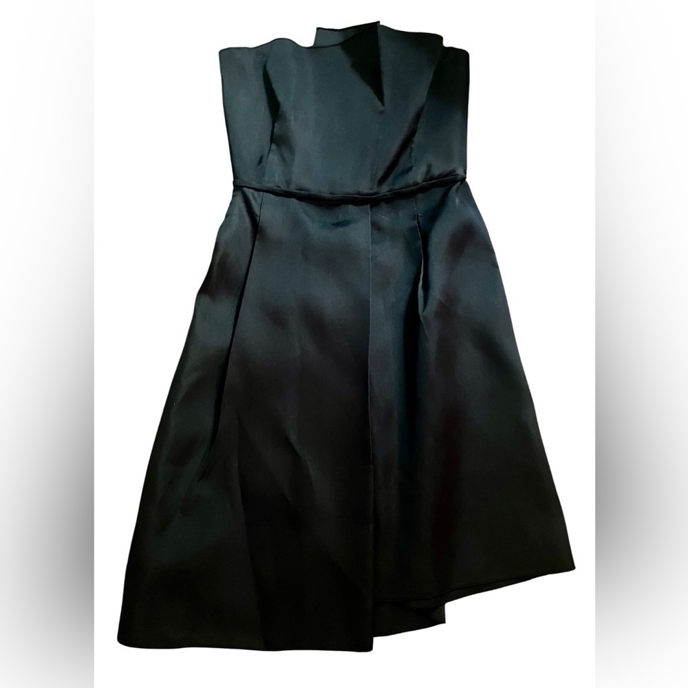 Max Mara Italy Pianoforte Dress 8 Black Cocktail Party Black Tie Silk Prom